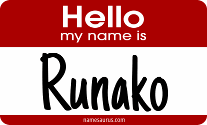 Hello my name is Runako png download