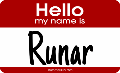 Hello my name is Runar png download