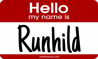 Hello my name is Runhild png download