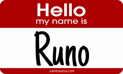 Hello my name is Runo png download
