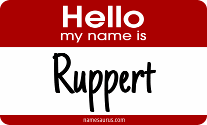 Hello my name is Ruppert png download