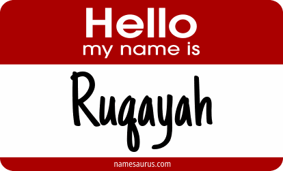 Hello my name is Ruqayah png download