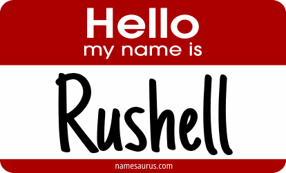 Hello my name is Rushell png download