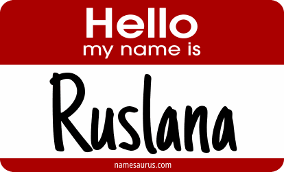 Hello my name is Ruslana png download