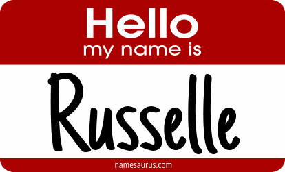 Hello my name is Russelle png download