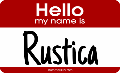 Hello my name is Rustica png download