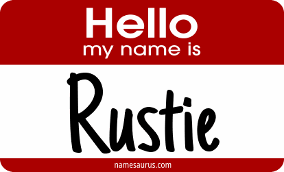 Hello my name is Rustie png download
