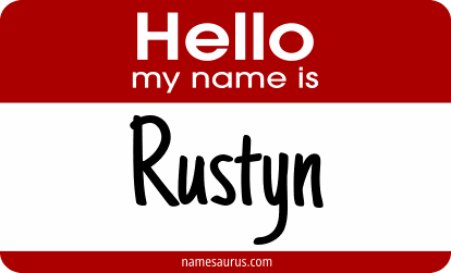 Hello my name is Rustyn png download