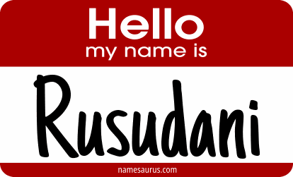 Hello my name is Rusudani png download