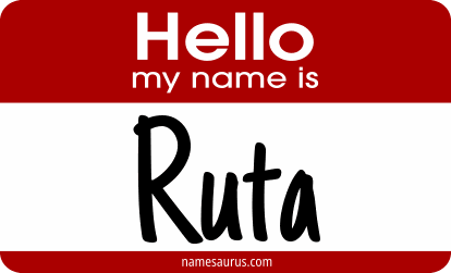 Hello my name is Ruta png download