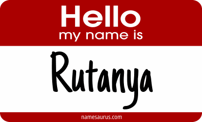 Hello my name is Rutanya png download