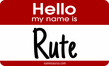 Hello my name is Rute png download