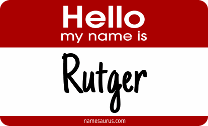 Hello my name is Rutger png download