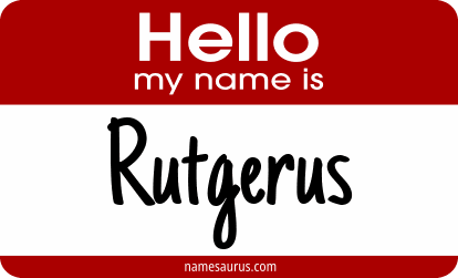 Hello my name is Rutgerus png download