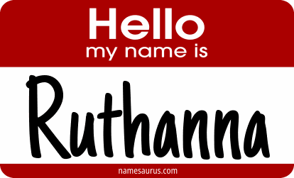 Hello my name is Ruthanna png download