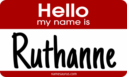 Hello my name is Ruthanne png download