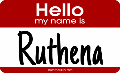 Hello my name is Ruthena png download