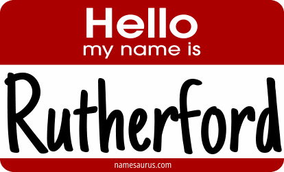 Hello my name is Rutherford png download