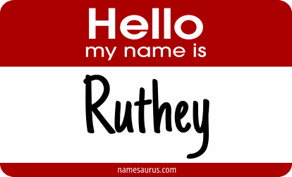 Hello my name is Ruthey png download