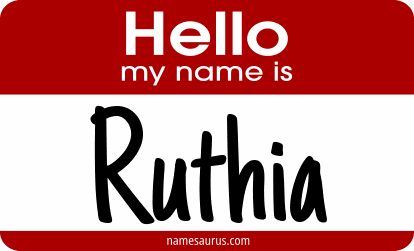 Hello my name is Ruthia png download