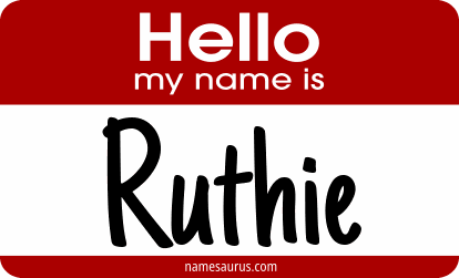 Hello my name is Ruthie png download