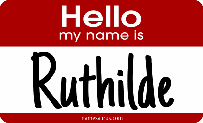 Hello my name is Ruthilde png download