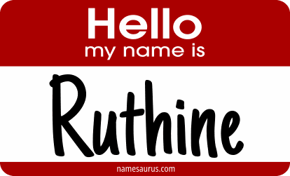 Hello my name is Ruthine png download