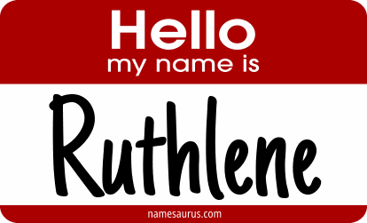 Hello my name is Ruthlene png download