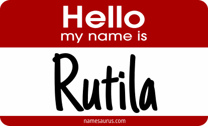 Hello my name is Rutila png download