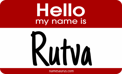 Hello my name is Rutva png download