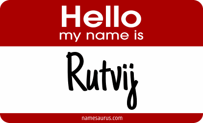 Hello my name is Rutvij png download