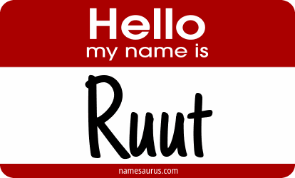 Hello my name is Ruut png download