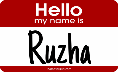 Hello my name is Ruzha png download