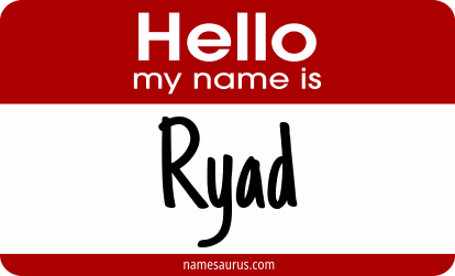 Hello my name is Ryad png download