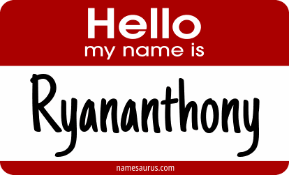 Hello my name is Ryananthony png download