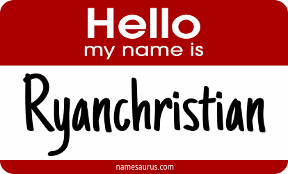 Hello my name is Ryanchristian png download
