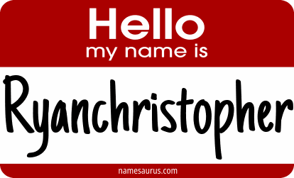 Hello my name is Ryanchristopher png download