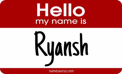 Hello my name is Ryansh png download