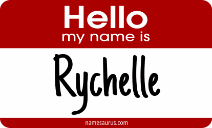 Hello my name is Rychelle png download