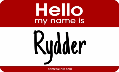 Hello my name is Rydder png download