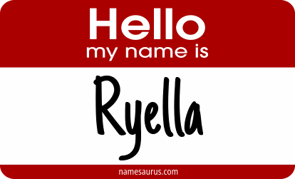 Hello my name is Ryella png download