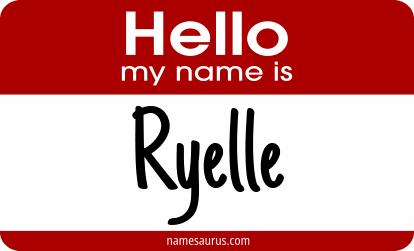 Hello my name is Ryelle png download