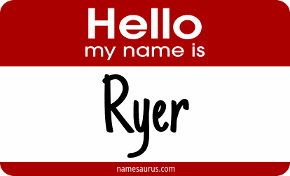Hello my name is Ryer png download