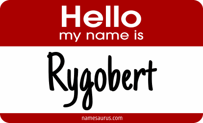 Hello my name is Rygobert png download