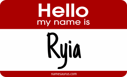 Hello my name is Ryia png download