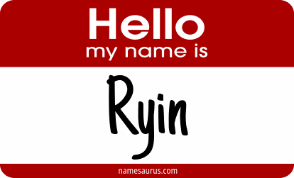 Hello my name is Ryin png download