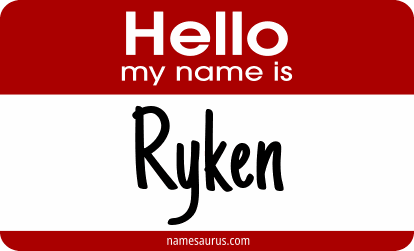 Hello my name is Ryken png download
