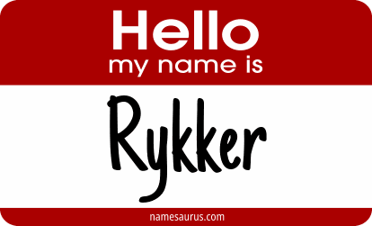 Hello my name is Rykker png download