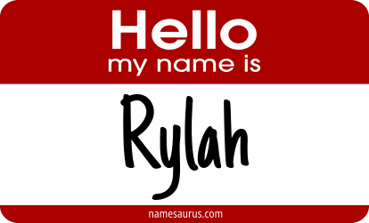 Hello my name is Rylah png download