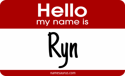 Hello my name is Ryn png download